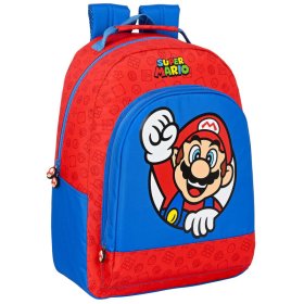 Mochila Super Mario 42cm vermelha