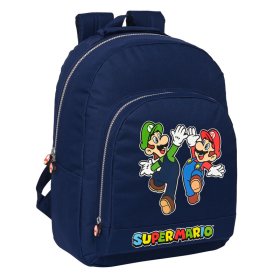 Mochila Super Mario 42cm azul