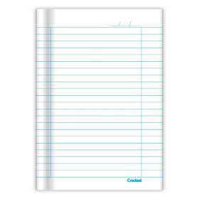 Caderno A4 azul costurado do Geleia - capa dura, 80 páginas