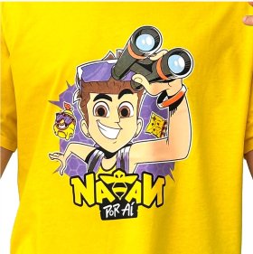 T-shirt amarela do Natan