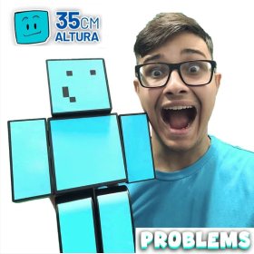 Bonecos Melzinha + Mel 35 cm Turma Do Problems Minecraft