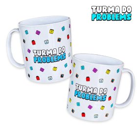 Caneca das carinhas da Turma do Problems