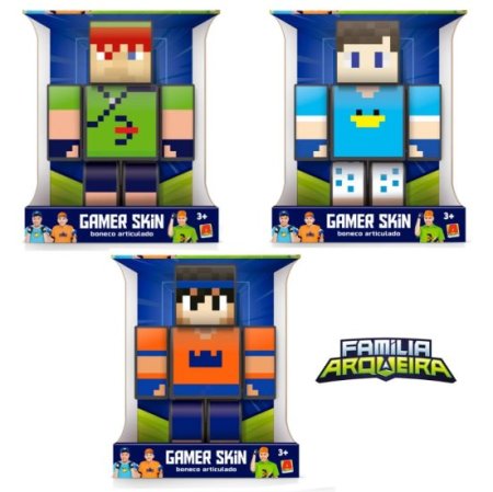 (image for) Pack 3 Bonecos articulados Familia Arqueira 25cm