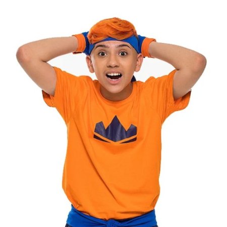 (image for) T-shirt laranja do Hey Davi