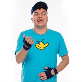 T-shirt azul do Beto Gamer